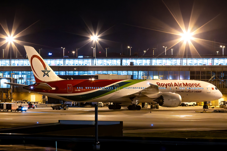 Un Boeing Dreamliner de Royal Air Maroc.
