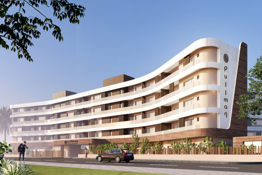 Une maquette numérique du futur Pullman Casablanca Bouskoura.