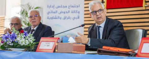 Nizar Baraka, ministre de l'Équipement et de l'Eau, lors du Conseil d’administration de l’Agence du bassin hydraulique du Bouregreg et de la Chaouia, tenu à Benslimane.