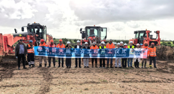 Lors de la cérémonie de lancement des travaux de l'usine Morocco Tinci Materials, le 6 février 2026.
