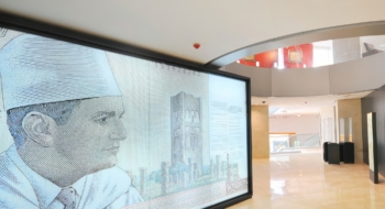 Dans le Musée de Bank Al-Maghrib, à Rabat.