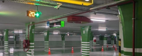 Le parking souterrain Triangle des hôtels, à Casablanca.
