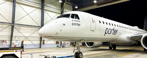 Un appareil de la compagnie aérienne canadienne Porter.