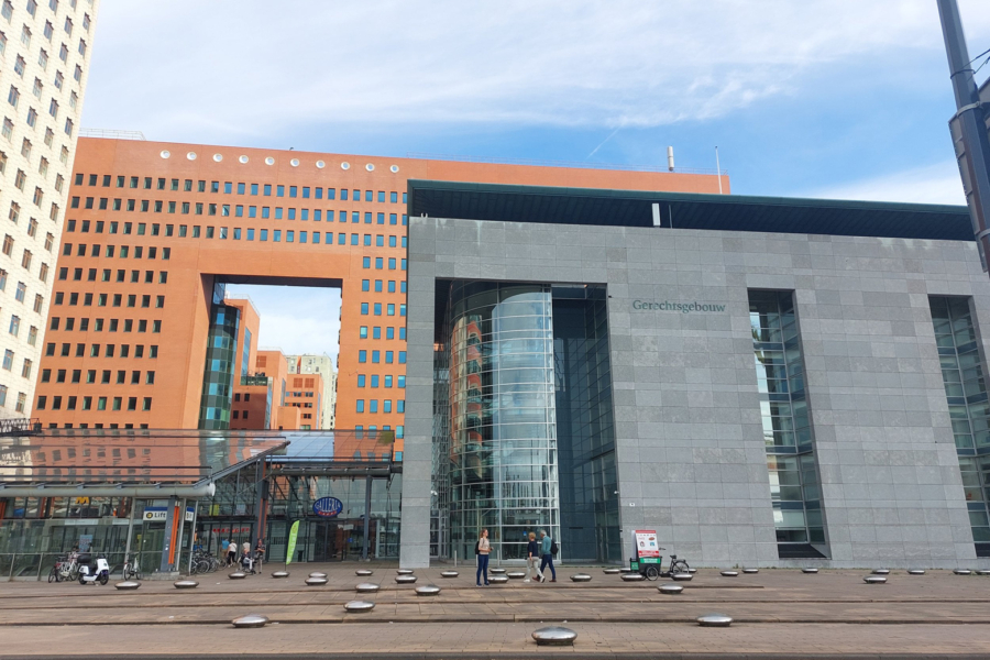 Le tribunal de district de Rotterdam, aux Pays-Bas.