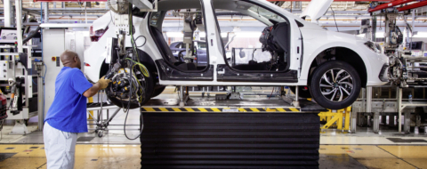 L'usine Volkswagen de Kariega, en Afrique du Sud.