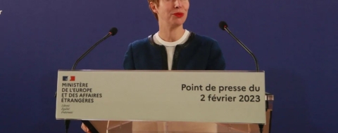 Anne-Claire Legendre, pressentie pour le poste de présidente de l'Institut du monde arabe à Paris.