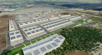 Une maquette numérique de la future Zone d'accélération industrielle Ouled Saleh II à Nouaceur.