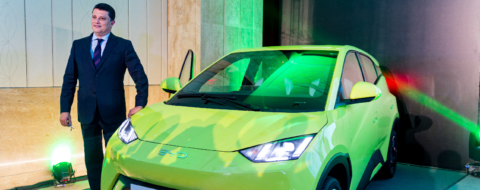 Adil Bennani, directeur général d'Auto Nejma, lors du lancement de la BYD Seagull.