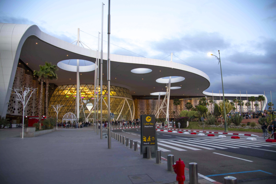 L'aéroport Marrakech-Menara.