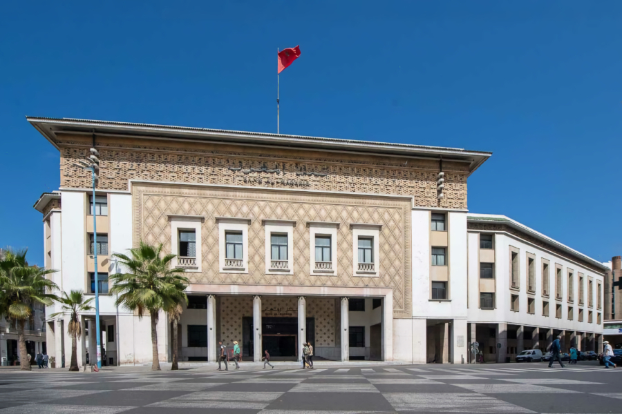 La succursale casablancaise de Bank Al-Maghrib.