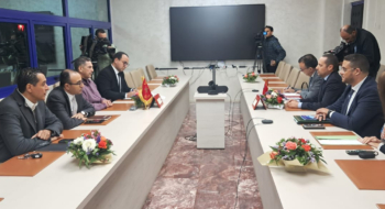 Lors de la réunion consacrée au projet de reconstruction du Centre hospitalier régional Hassan II d'Agadir, tenue le 19 mars 2026.