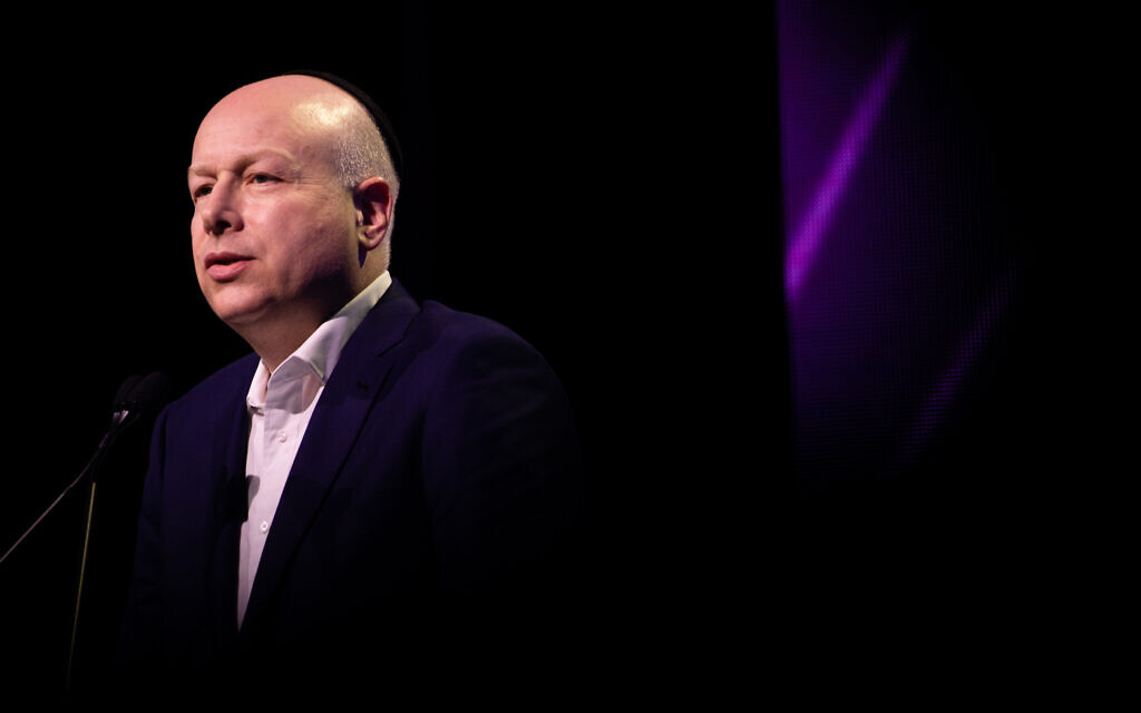 Jason Greenblatt, ancien envoyé spécial des États-Unis au Moyen-Orient, à Jérusalem, le 13 février 2020