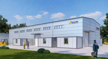 Une maquette numérique de l'usine pilote de Falcon Energy Materials à Jorf Lasfar.