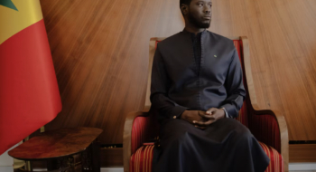 Bassirou Diomaye Faye, le président du Sénégal, au palais présidentiel, à Dakar, le 20 septembre 2024.