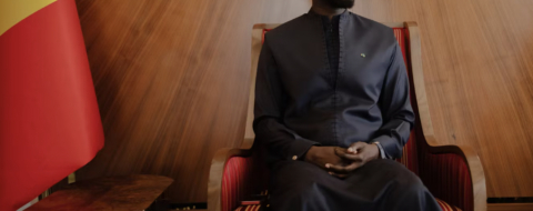 Bassirou Diomaye Faye, le président du Sénégal, au palais présidentiel, à Dakar, le 20 septembre 2024.