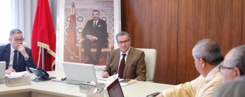 Le Chef du gouvernement, Aziz Akhannouch, lors d'une réunion consacrée à la réforme de l’enseignement supérieur, tenue à Rabat le 11 mars 2026.