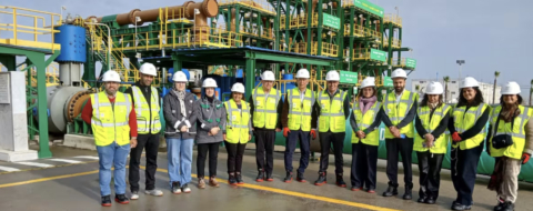 Le ministre panaméen du Développement agricole, Roberto Linares, en visite dans un site du groupe OCP