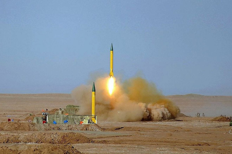 Le missile ballistique iranien Shahab-3.