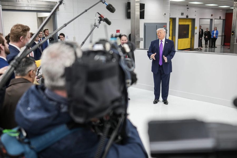 Donald Trump en visite au Kentucky le 11 mars 2026