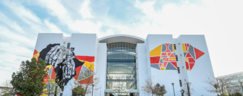 Le bâtiment principal de l'Université internationale de Rabat (UIR).