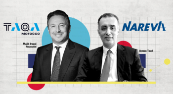 Majid Iraqui Housseini, président du directoire de Taqa Morocco, et Ayman Taud, président-directeur général de Nareva Holding.