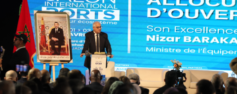 Le ministre de l'Équipement et de l’Eau, Nizar Baraka, procède à l’inauguration de la première édition du Salon international des ports et de leur écosystème (SIPORTS 2026)