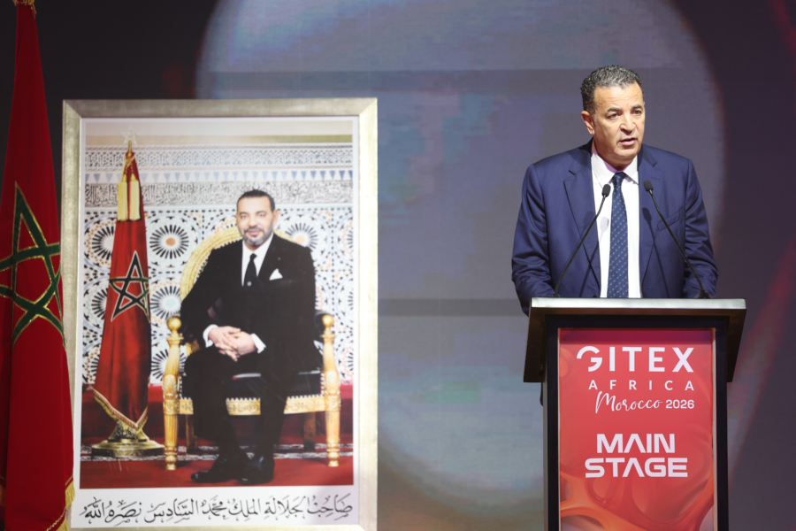 Chakib Alj, président de la Confédération générale des entreprises du Maroc (CGEM), lors de la séance inaugurale de la 4e édition du GITEX Africa Morocco, le 7 avril 2026.