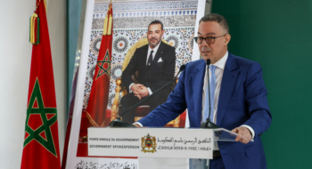 Fouzi Lekjaa, ministre chargé du Budget, lors du point de presse à l'issue de la réunion du Conseil de gouvernement le 2 avril 2026.