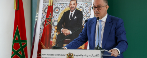 Fouzi Lekjaa, ministre chargé du Budget, lors du point de presse à l'issue de la réunion du Conseil de gouvernement le 2 avril 2026.