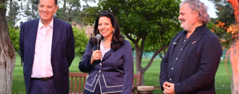 Chakib Alj, président de la CGEM, Amal El Fallah Seghrouchni, ministre chargée de la Transition numérique et de la Réforme de l'administration, et Ilan Benhaim, président d'Endeavor Maroc.