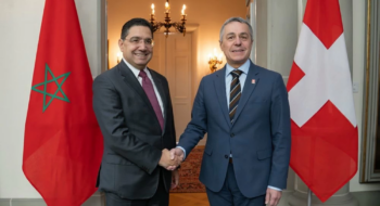 Le ministre des Affaires étrangères, Nasser Bourita, et son homologue suisse, Ignazio Cassis, lors de leur rencontre à Berne le 24 avril 2026. Crédit : DR