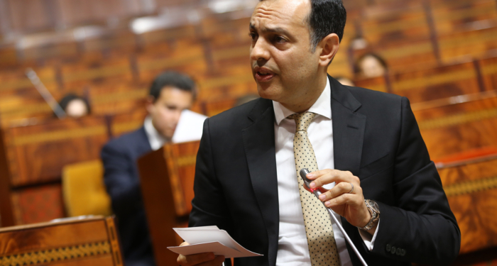 Younes Sekkouri, ministre de l'Inclusion économique, de la Petite entreprise, de l'Emploi et des Compétences, à la Chambre des représentants, le 27 avril 2026.