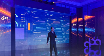 Mohamed Benouda, fondateur et président d'ABA Technology, lors de la présentation de la solution Fusion AI, à Rabat, le 2 avril 2026.