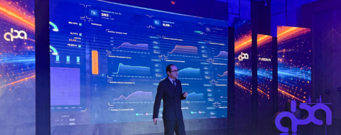 Mohamed Benouda, fondateur et président d'ABA Technology, lors de la présentation de la solution Fusion AI, à Rabat, le 2 avril 2026.