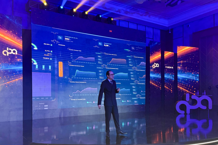 Mohamed Benouda, fondateur et président d'ABA Technology, lors de la présentation de la solution Fusion AI, à Rabat, le 2 avril 2026.