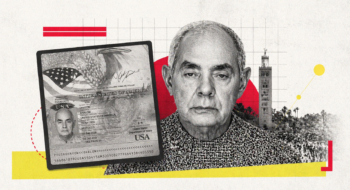Avi Golan, alias Yair Bibert, alias Aharon Zada, alias Alberto Safra, alias Shalom Ohayon et son faux passeport américain.