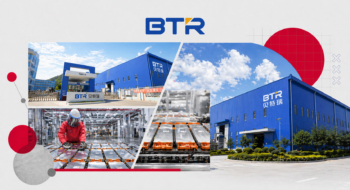 Une unité industrielle du groupe chinois BTR New Material.