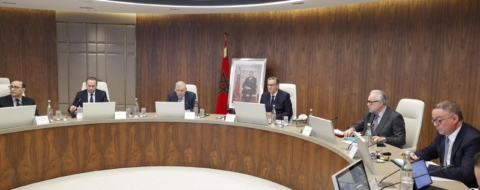 Lors de la réunion du Comité de pilotage de la réforme du système national de santé, présidé par le Chef du gouvernement, Aziz Akhannouch, le 14 avril à Rabat.