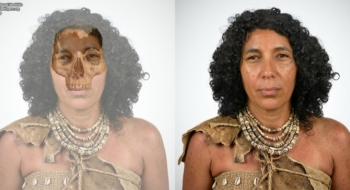 Reconstruction faciale basée sur skh001, une femme de 6 400 ans de Skhirat-Rouazi, Maroc