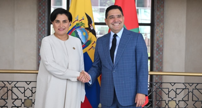 e ministre des affaires étrangères Nasser Bourita et son homologue équatorienne Gabriela Sommerfeld