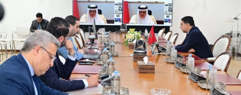 Nasser Bourita, ministre des Affaires étrangères, lors de sa participation à une session extraordinaire du Conseil de la Ligue des États arabes au niveau ministériel, le mardi 21 avril 2026.