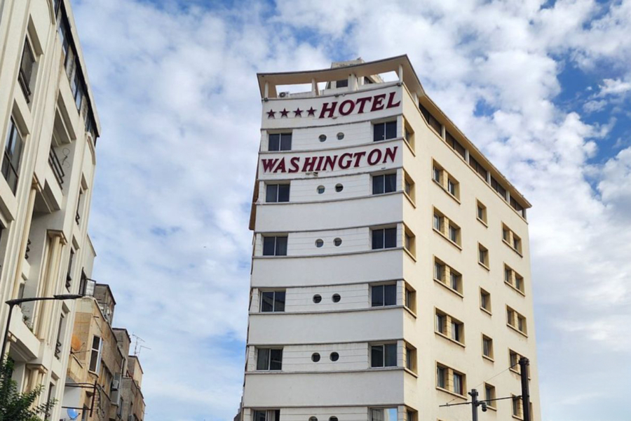 L'Hôtel Washington, adresse emblématique du quartier Mers Sultan, à Casablanca.
