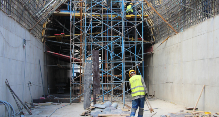 l’état d’avancement des travaux de construction du barrage Targa Ou Madi