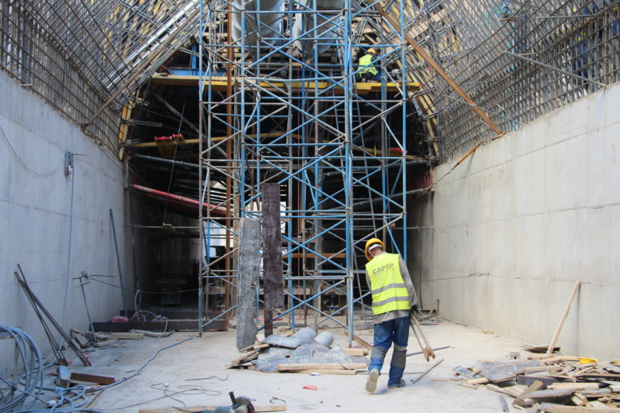 l’état d’avancement des travaux de construction du barrage Targa Ou Madi