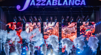 Lors d'un concert de l'édition 2025 du festival Jazzablanca.