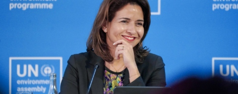 Leila Benali, ministre de la Transition énergétique et du Développement durable.