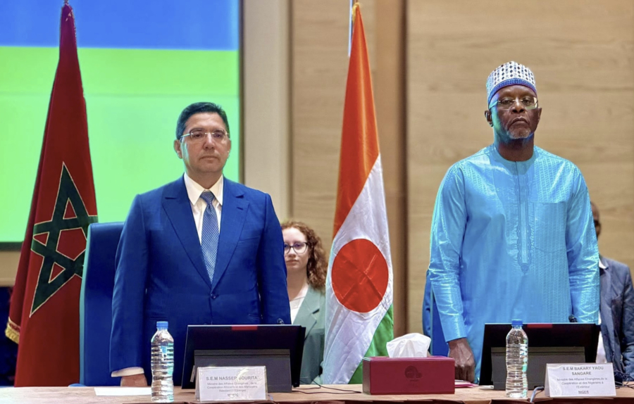 Nasser Bourita, ministre des Affaires étrangères, de la Coopération africaine et des Marocains résidant à l'étranger, a présidé mercredi à Niamey les travaux de la 5e Commission mixte de coopération Maroc-Niger, aux côtés de son homologue nigérien Bakary Yaou Sangaré