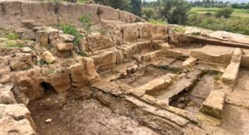 Le complexe thermal découvert sur le site de Rirha, près de Sidi Slimane.