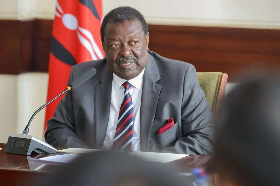 Dr Musalia Mudavadi, Premier secrétaire du cabinet et secrétaire du cabinet des Affaires étrangères et de la Diaspora de la République du Kenya.