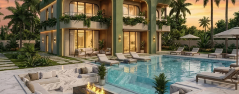 Une maquette numérique du Nikki Beach Resort & Spa Marrakech, qui devrait ouvrir ses portes en 2028.